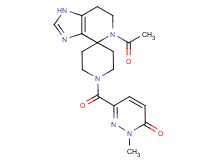 6-[(5-acetyl-1,5,6,7-tetrahydro-1'H-spiro[imidazo[4,5-c]pyridine-4,4'-piperidin]-1'-yl)carbonyl]-2-methylpyridazin-3(2H)-one