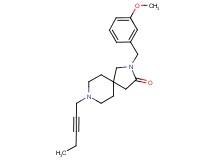 2-(3-methoxybenzyl)-8-pent-2-yn-1-yl-2,8-diazaspiro[4.5]decan-3-one