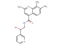 N-[2-hydroxy-2-(3-pyridinyl)ethyl]-2,7,8-trimethyl-4-quinolinecarboxamide