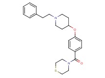 4-(4-{[1-(2-phenylethyl)-4-piperidinyl]oxy}benzoyl)thiomorpholine