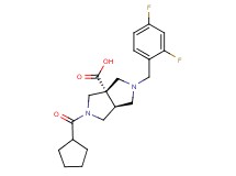 (3aS*,6aS*)-2-(cyclopentylcarbonyl)-5-(2,4-difluorobenzyl)hexahydropyrrolo[3,4-c]pyrrole-3a(1H)-carboxylic acid