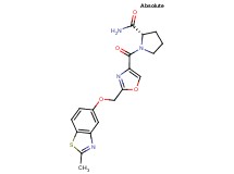 1-[(2-{[(2-methyl-1,3-benzothiazol-5-yl)oxy]methyl}-1,3-oxazol-4-yl)carbonyl]-L-prolinamide