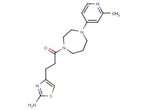 4-{3-[4-(2-methyl-4-pyridinyl)-1,4-diazepan-1-yl]-3-oxopropyl}-1,3-thiazol-2-amine