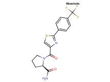 1-({2-[4-(trifluoromethyl)phenyl]-1,3-thiazol-4-yl}carbonyl)-D-prolinamide