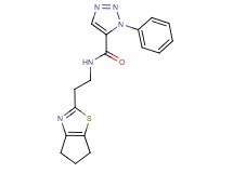 N-[2-(5,6-dihydro-4H-cyclopenta[d][1,3]thiazol-2-yl)ethyl]-1-phenyl-1H-1,2,3-triazole-5-carboxamide