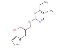 3-[(4-ethyl-5-methylpyrimidin-2-yl)amino]-2-(3-thienylmethyl)propan-1-ol
