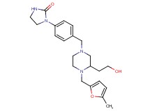 1-[4-({3-(2-hydroxyethyl)-4-[(5-methyl-2-furyl)methyl]-1-piperazinyl}methyl)phenyl]-2-imidazolidinone
