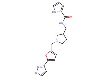 N-[(1-{[5-(1H-pyrazol-3-yl)-2-furyl]methyl}pyrrolidin-3-yl)methyl]-1H-pyrrole-2-carboxamide