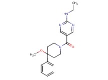 N-ethyl-5-[(4-methoxy-4-phenyl-1-piperidinyl)carbonyl]-2-pyrimidinamine