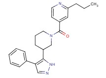 4-{[3-(4-phenyl-1H-pyrazol-5-yl)piperidin-1-yl]carbonyl}-2-propylpyridine
