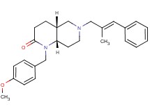 (4aR*,8aS*)-1-(4-methoxybenzyl)-6-[(2E)-2-methyl-3-phenyl-2-propen-1-yl]octahydro-1,6-naphthyridin-2(1H)-one