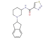 N-[1-(2,3-dihydro-1H-inden-2-yl)-3-piperidinyl]-1,2,3-thiadiazole-4-carboxamide
