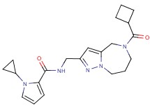 N-{[5-(cyclobutylcarbonyl)-5,6,7,8-tetrahydro-4H-pyrazolo[1,5-a][1,4]diazepin-2-yl]methyl}-1-cyclopropyl-1H-pyrrole-2-carboxamide