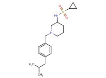 N-[1-(4-isobutylbenzyl)-3-piperidinyl]cyclopropanesulfonamide