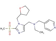 N-{[2-(methylsulfonyl)-1-(tetrahydro-2-furanylmethyl)-1H-imidazol-5-yl]methyl}-N-(4-pyridinylmethyl)ethanamine