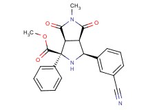methyl (1S*,3S*,3aR*,6aS*)-3-(3-cyanophenyl)-5-methyl-4,6-dioxo-1-phenyloctahydropyrrolo[3,4-c]pyrrole-1-carboxylate