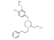 2-ethoxy-4-{[3-(2-hydroxyethyl)-4-(3-phenylpropyl)-1-piperazinyl]methyl}phenol