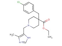 ethyl 4-(4-chlorobenzyl)-1-[(4-methyl-1H-imidazol-5-yl)methyl]-4-piperidinecarboxylate