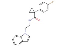 1-(4-fluorophenyl)-N-[2-(1H-indol-1-yl)ethyl]cyclopropanecarboxamide