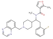 N-{2-(2-fluorophenyl)-1-[1-(5-quinoxalinylmethyl)-4-piperidinyl]ethyl}-N,2-dimethyl-3-furamide