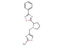 5-{1-[(2-methyl-1,3-oxazol-4-yl)methyl]-2-pyrrolidinyl}-3-phenyl-1,2,4-oxadiazole