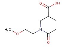 1-(2-methoxyethyl)-6-oxo-3-piperidinecarboxylic acid