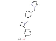 1-(3-{[2-(3-methoxyphenyl)azetidin-1-yl]methyl}benzyl)-1H-pyrazole