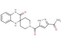 1-[(3-acetyl-1H-pyrazol-5-yl)carbonyl]-1',4'-dihydro-3'H-spiro[piperidine-4,2'-quinoxalin]-3'-one