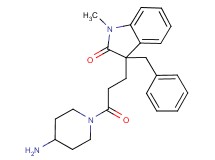 3-[3-(4-amino-1-piperidinyl)-3-oxopropyl]-3-benzyl-1-methyl-1,3-dihydro-2H-indol-2-one hydrochloride