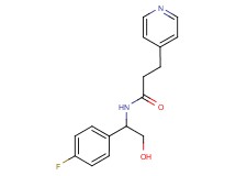 N-[1-(4-fluorophenyl)-2-hydroxyethyl]-3-pyridin-4-ylpropanamide