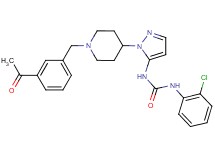 N-{1-[1-(3-acetylbenzyl)-4-piperidinyl]-1H-pyrazol-5-yl}-N'-(2-chlorophenyl)urea