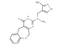 2-{methyl[(3-methyl-1H-pyrazol-4-yl)methyl]amino}-5,11-dihydro[1]benzoxepino[3,4-d]pyrimidin-4(3H)-one