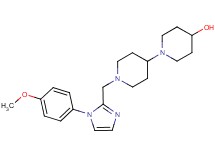 1'-{[1-(4-methoxyphenyl)-1H-imidazol-2-yl]methyl}-1,4'-bipiperidin-4-ol