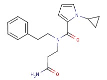 N-(3-amino-3-oxopropyl)-1-cyclopropyl-N-(2-phenylethyl)-1H-pyrrole-2-carboxamide
