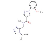 N-[(4-isopropyl-4H-1,2,4-triazol-3-yl)methyl]-1-(2-methoxyphenyl)-N-methyl-1H-pyrazole-4-carboxamide