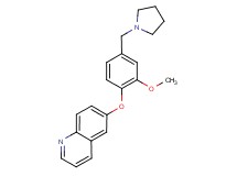 6-[2-methoxy-4-(pyrrolidin-1-ylmethyl)phenoxy]quinoline