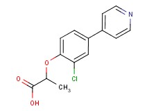 2-(2-chloro-4-pyridin-4-ylphenoxy)propanoic acid
