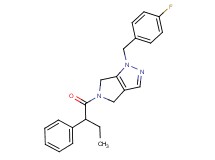 1-(4-fluorobenzyl)-5-(2-phenylbutanoyl)-1,4,5,6-tetrahydropyrrolo[3,4-c]pyrazole