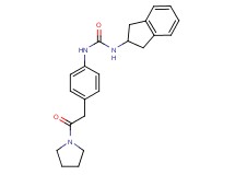 N-(2,3-dihydro-1H-inden-2-yl)-N'-[4-(2-oxo-2-pyrrolidin-1-ylethyl)phenyl]urea