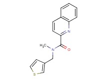 N-methyl-N-(3-thienylmethyl)-2-quinolinecarboxamide