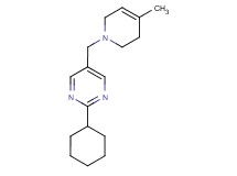 2-cyclohexyl-5-[(4-methyl-3,6-dihydropyridin-1(2H)-yl)methyl]pyrimidine
