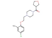 1-[2-(4-chloro-2-methylphenoxy)ethyl]-4-(tetrahydrofuran-3-ylcarbonyl)piperazine
