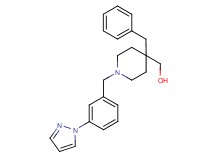 {4-benzyl-1-[3-(1H-pyrazol-1-yl)benzyl]-4-piperidinyl}methanol