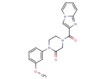 4-(imidazo[1,2-a]pyridin-2-ylcarbonyl)-1-(3-methoxyphenyl)-2-piperazinone trifluoroacetate