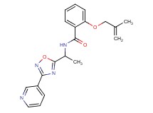 2-[(2-methylprop-2-en-1-yl)oxy]-N-[1-(3-pyridin-3-yl-1,2,4-oxadiazol-5-yl)ethyl]benzamide