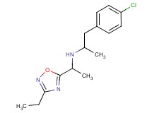 [2-(4-chlorophenyl)-1-methylethyl][1-(3-ethyl-1,2,4-oxadiazol-5-yl)ethyl]amine trifluoroacetate