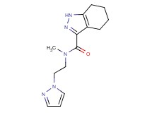 N-methyl-N-[2-(1H-pyrazol-1-yl)ethyl]-4,5,6,7-tetrahydro-1H-indazole-3-carboxamide