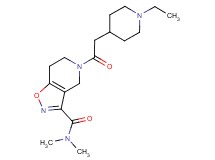 5-[(1-ethyl-4-piperidinyl)acetyl]-N,N-dimethyl-4,5,6,7-tetrahydroisoxazolo[4,5-c]pyridine-3-carboxamide