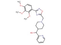 2-pyridinyl(1-{[3-(2,3,4-trimethoxyphenyl)-1,2,4-oxadiazol-5-yl]methyl}-4-piperidinyl)methanol