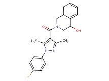 2-{[1-(4-fluorophenyl)-3,5-dimethyl-1H-pyrazol-4-yl]carbonyl}-1,2,3,4-tetrahydroisoquinolin-4-ol